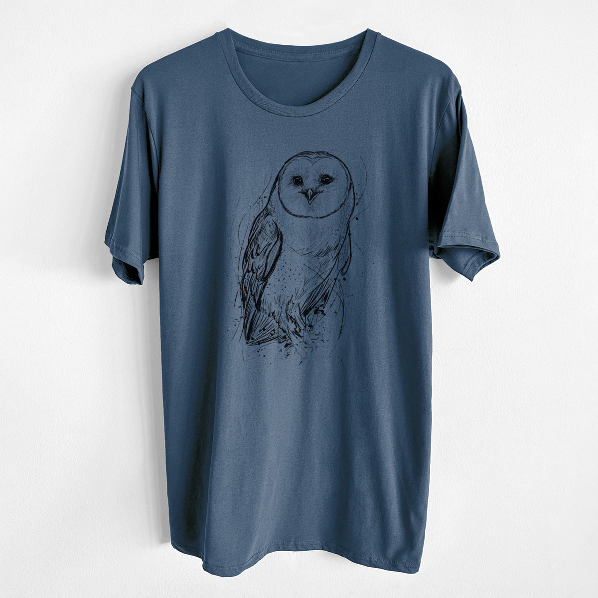 CLOSEOUT - Barn Owl - Tyto alba - Unisex Crewneck - Made in USA - 100% Organic Cotton