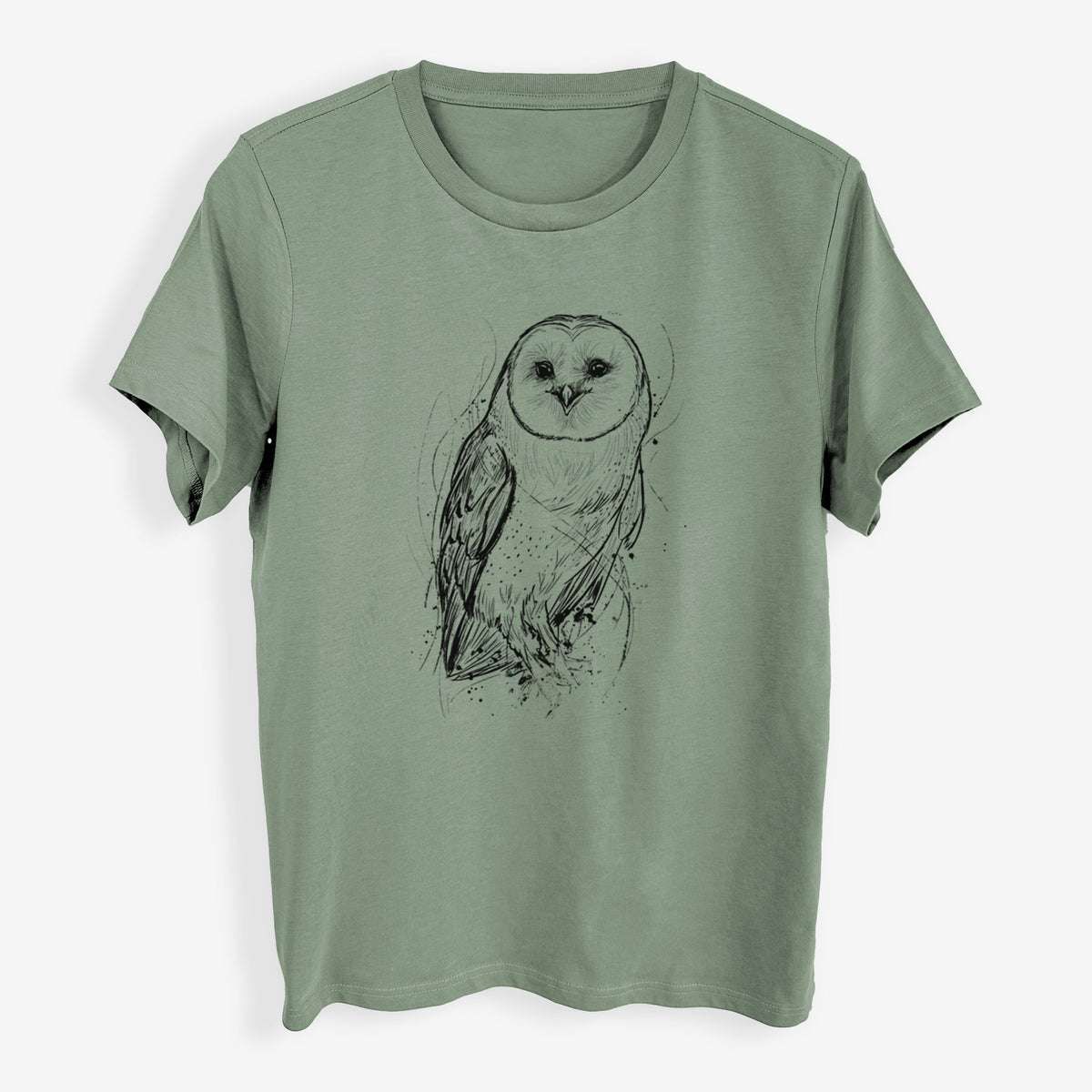 Barn Owl - Tyto alba - Womens Everyday Maple Tee