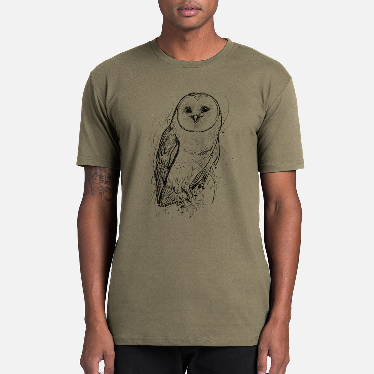Barn Owl - Tyto alba - Mens Everyday Staple Tee
