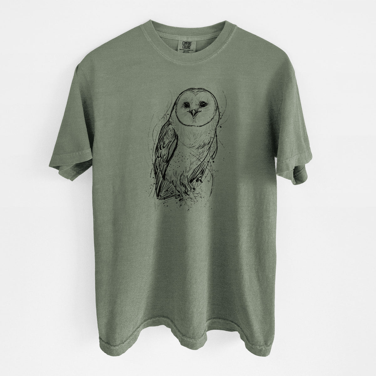 Barn Owl - Tyto alba - Unisex Comfort Colors Garment-Dyed Heavyweight T-shirt
