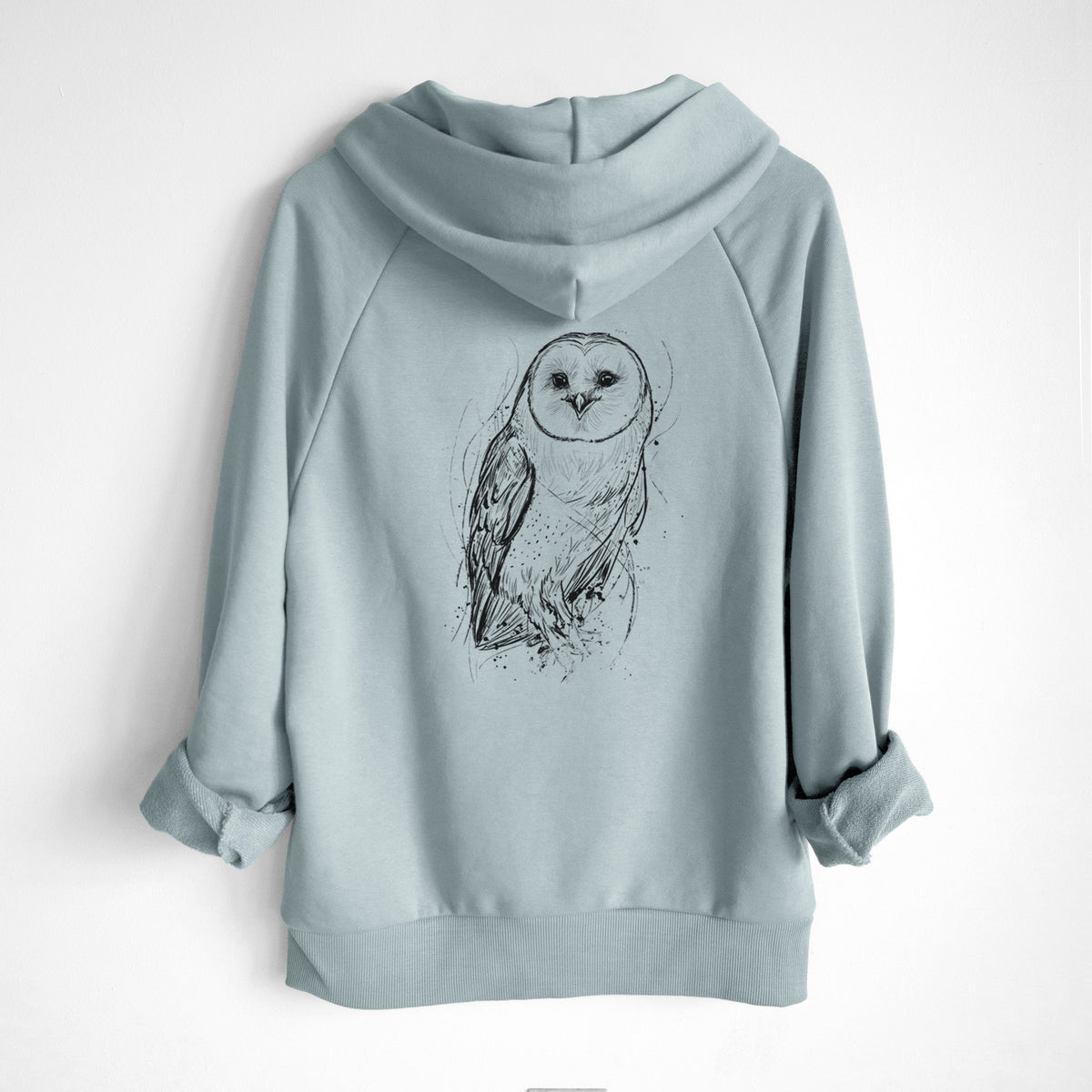 Barn Owl - Tyto alba - UltraLuxe Heavyweight French Terry Hoodie