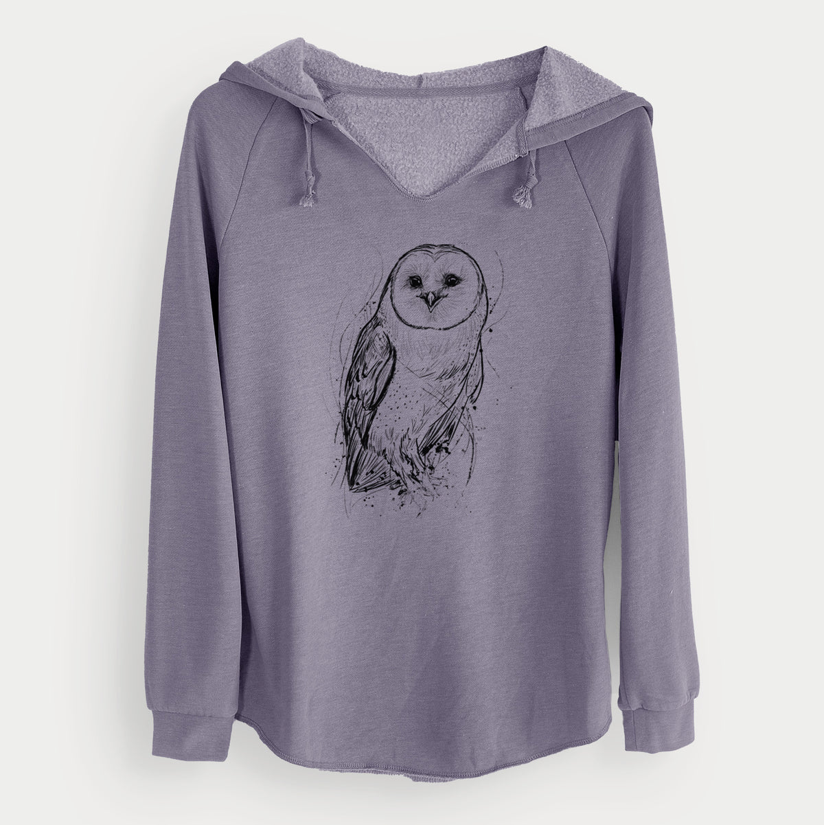 Barn Owl - Tyto alba - Cali Wave Hooded Sweatshirt