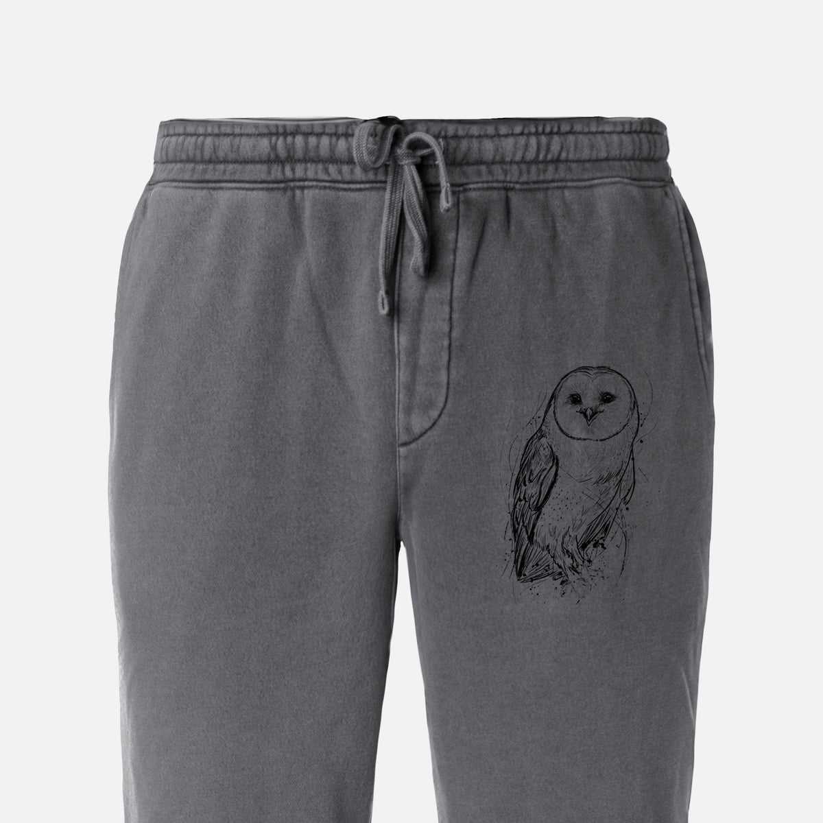 Barn Owl - Tyto alba - Unisex Pigment Dyed Sweatpants