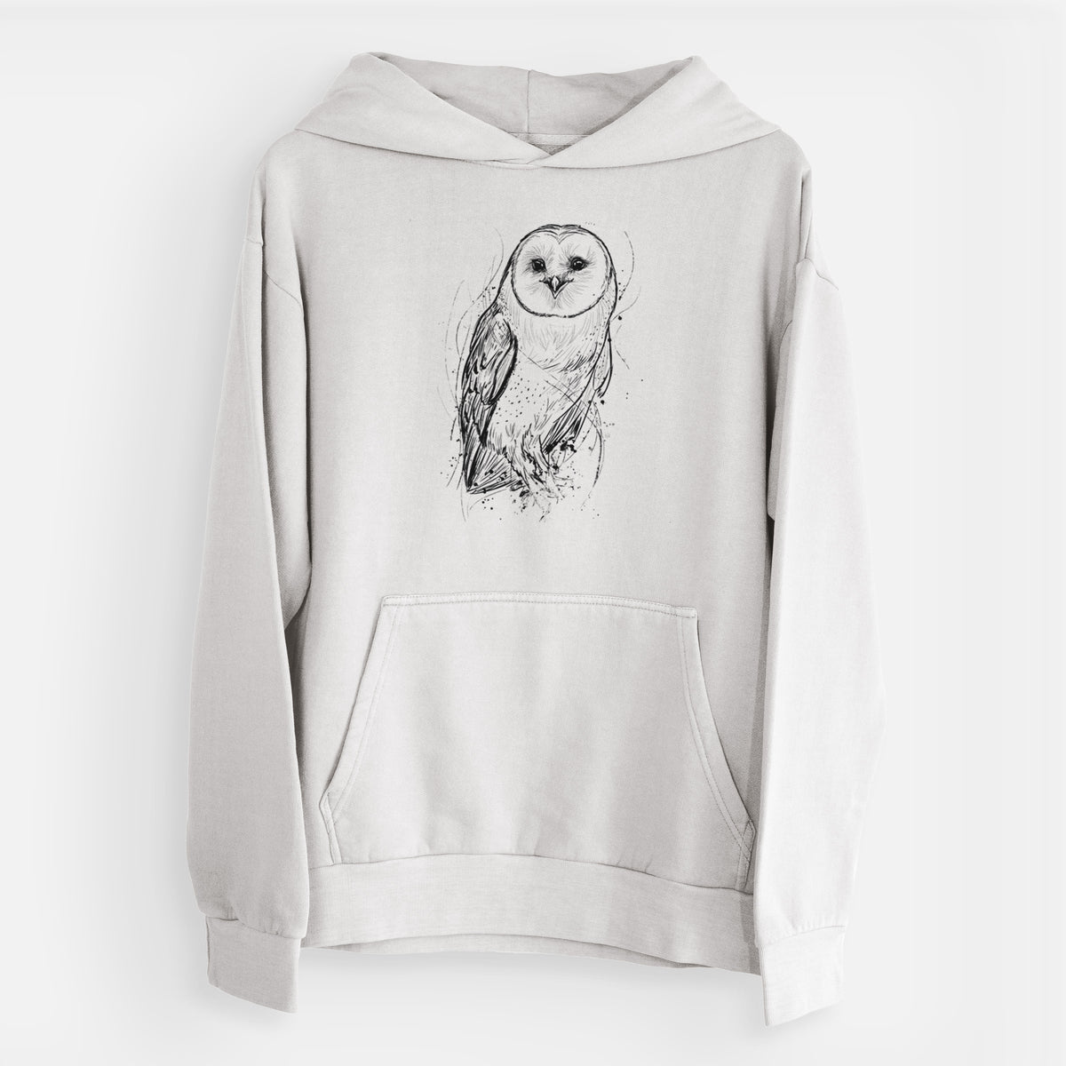 Barn Owl - Tyto alba  - Urban Heavyweight Hoodie