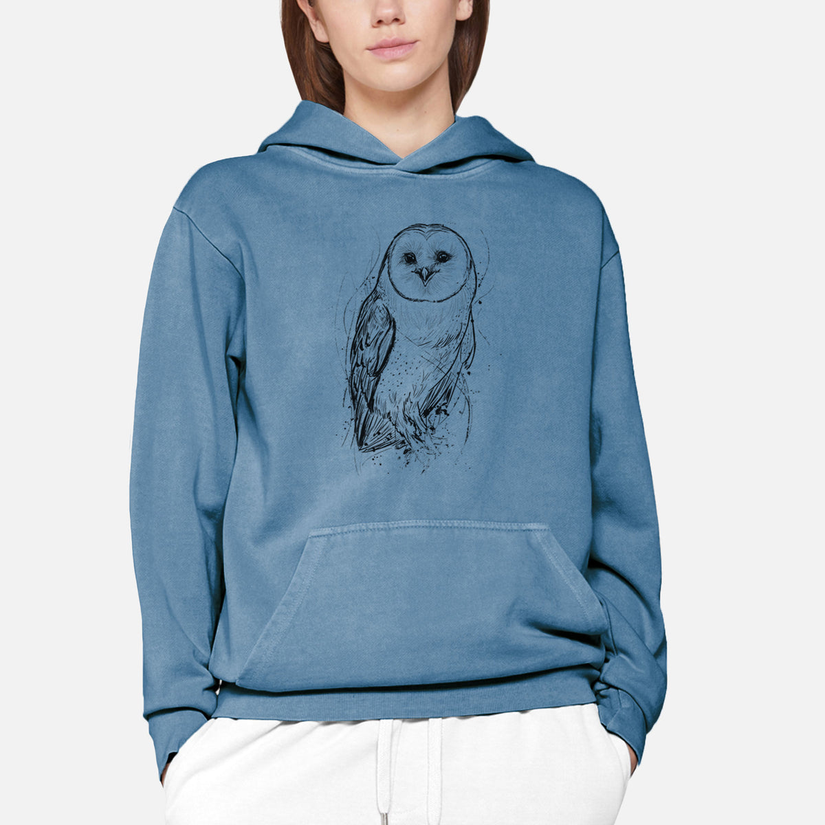 Barn Owl - Tyto alba  - Urban Heavyweight Hoodie