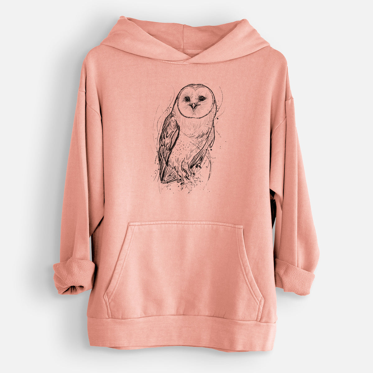 Barn Owl - Tyto alba  - Urban Heavyweight Hoodie