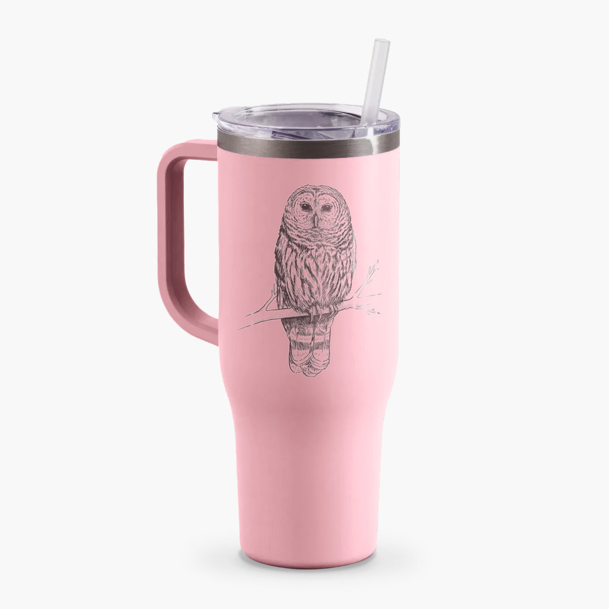 Barred Owl - Strix varia - 40oz Tumbler with Handle