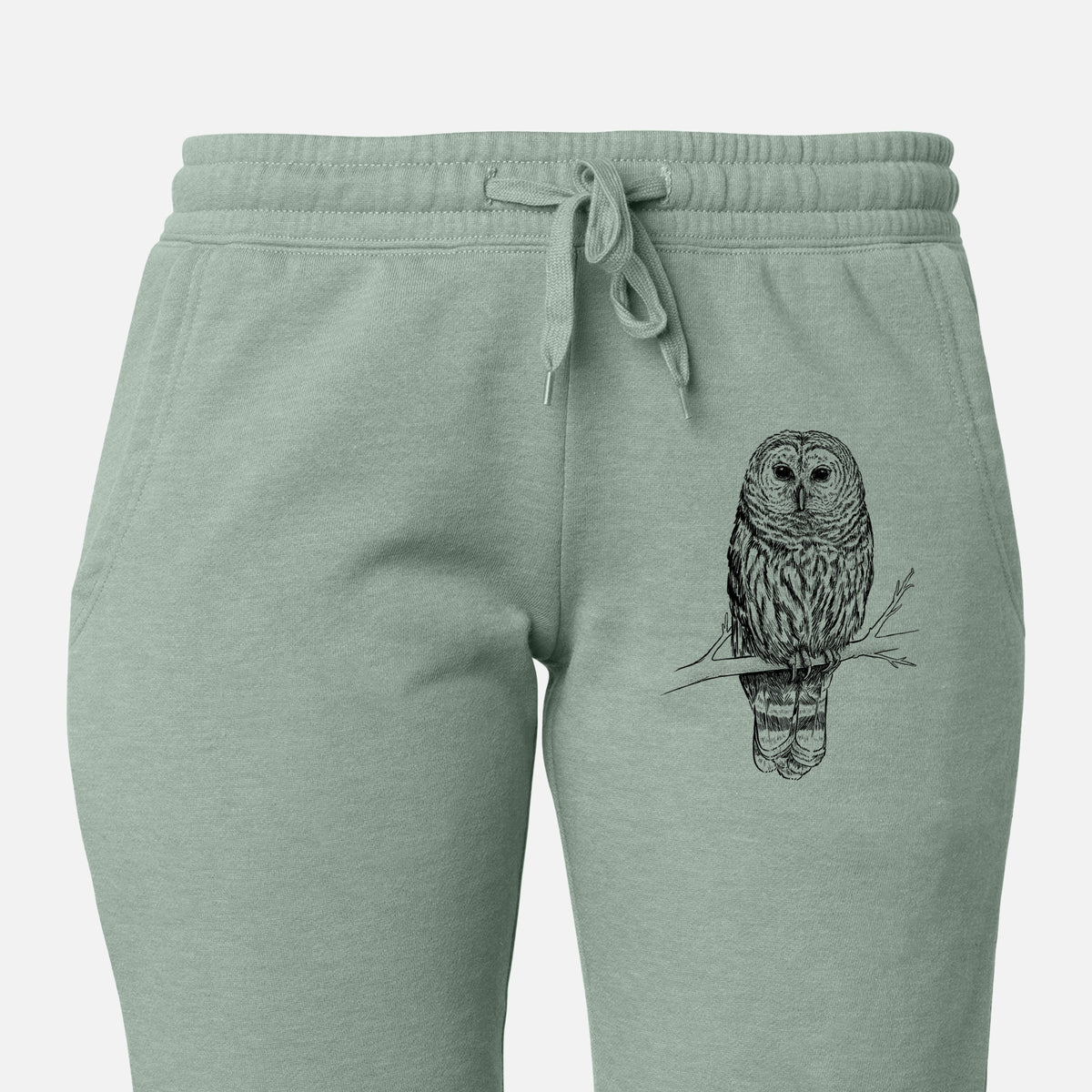 Barred Owl - Strix varia - Women&#39;s Cali Wave Jogger Sweatpants