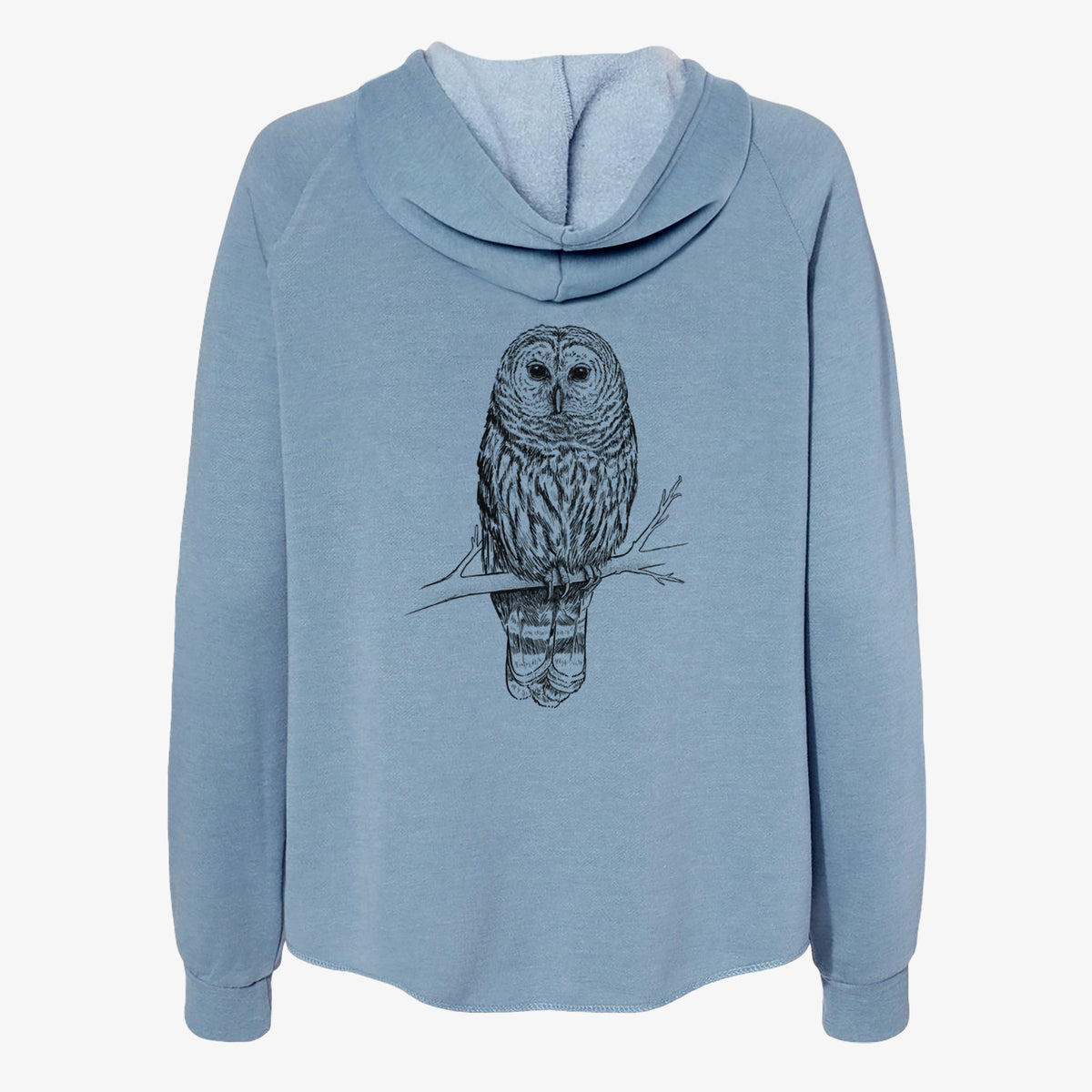 Barred Owl - Strix varia - Women&#39;s Cali Wave Zip-Up Sweatshirt