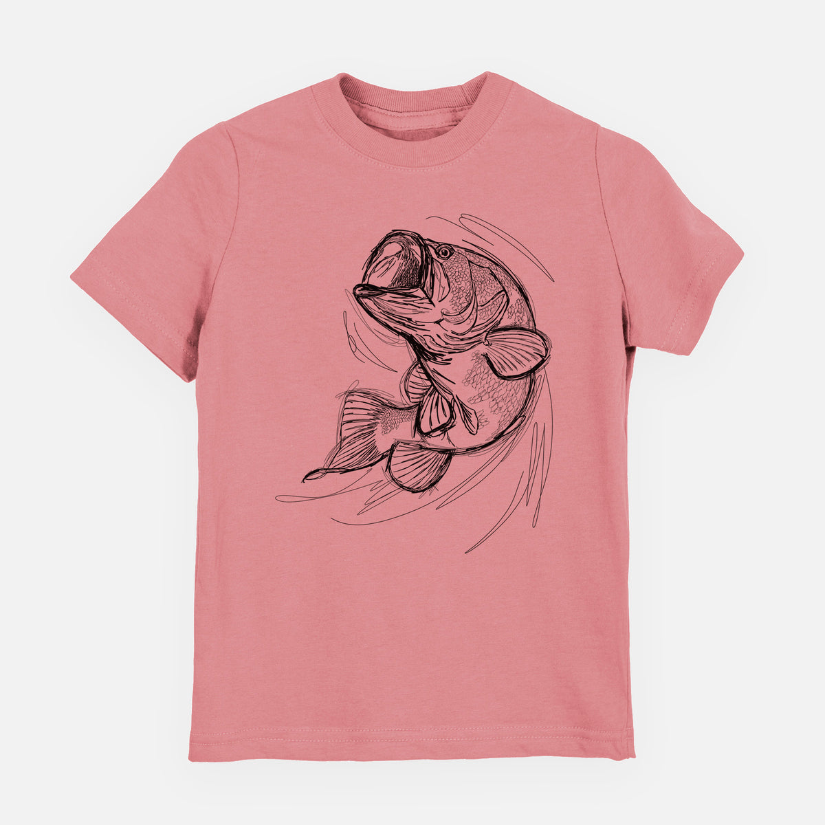 Largemouth Bass Fish - Micropterus salmoides - Youth Shirt