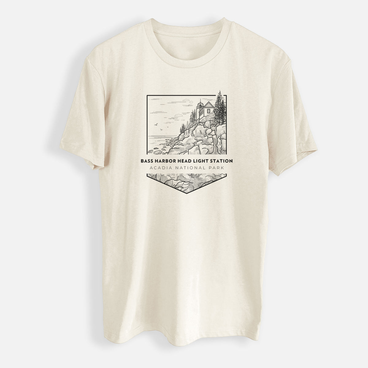 Bass Harbor Head Light Station - Acadia National Park - Mens Everyday Staple Tee