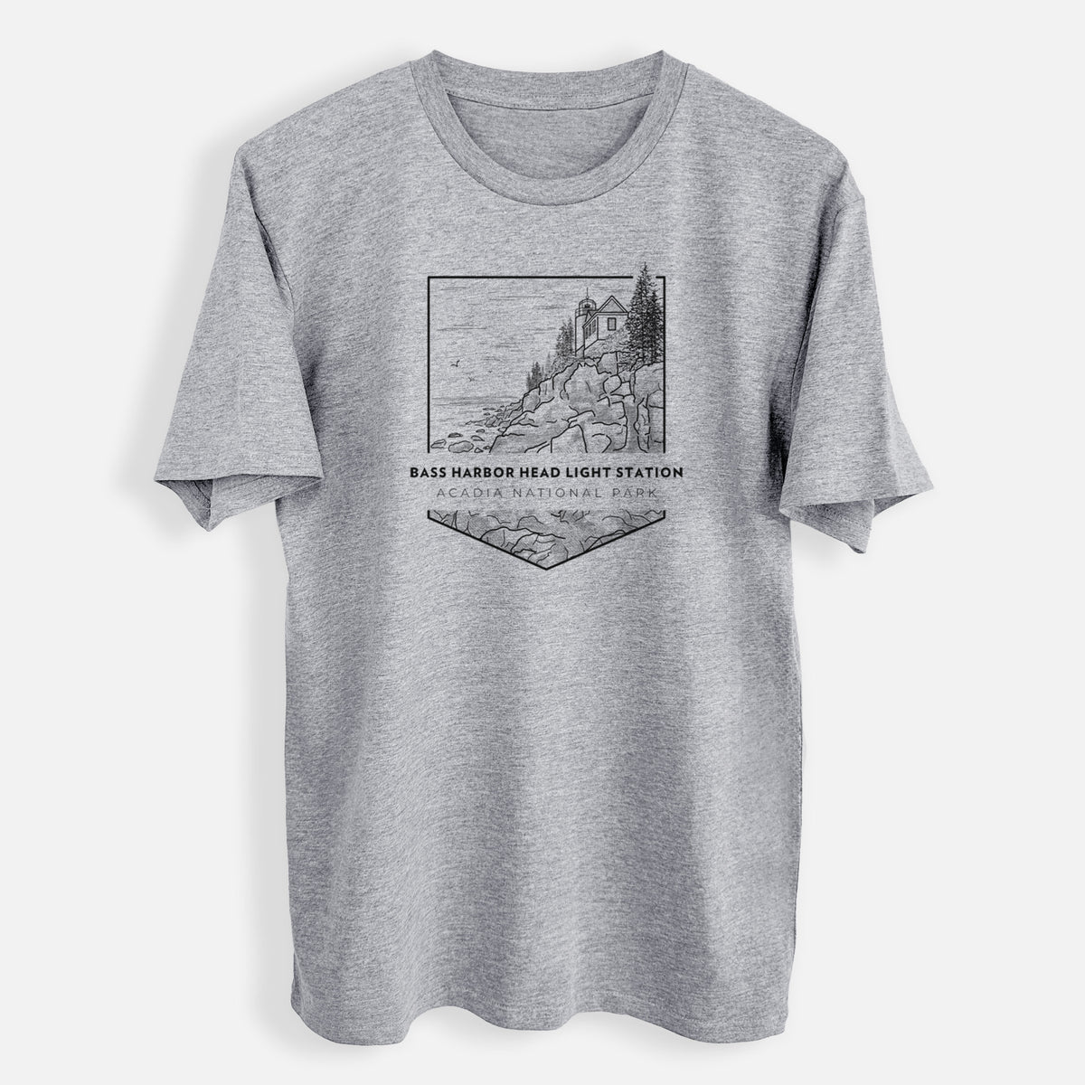 Bass Harbor Head Light Station - Acadia National Park - Mens Everyday Staple Tee