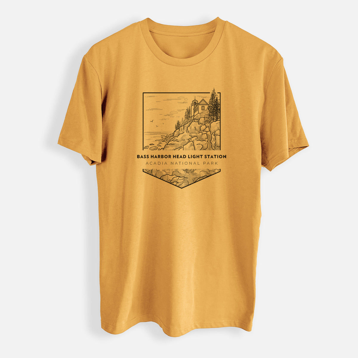 Bass Harbor Head Light Station - Acadia National Park - Mens Everyday Staple Tee