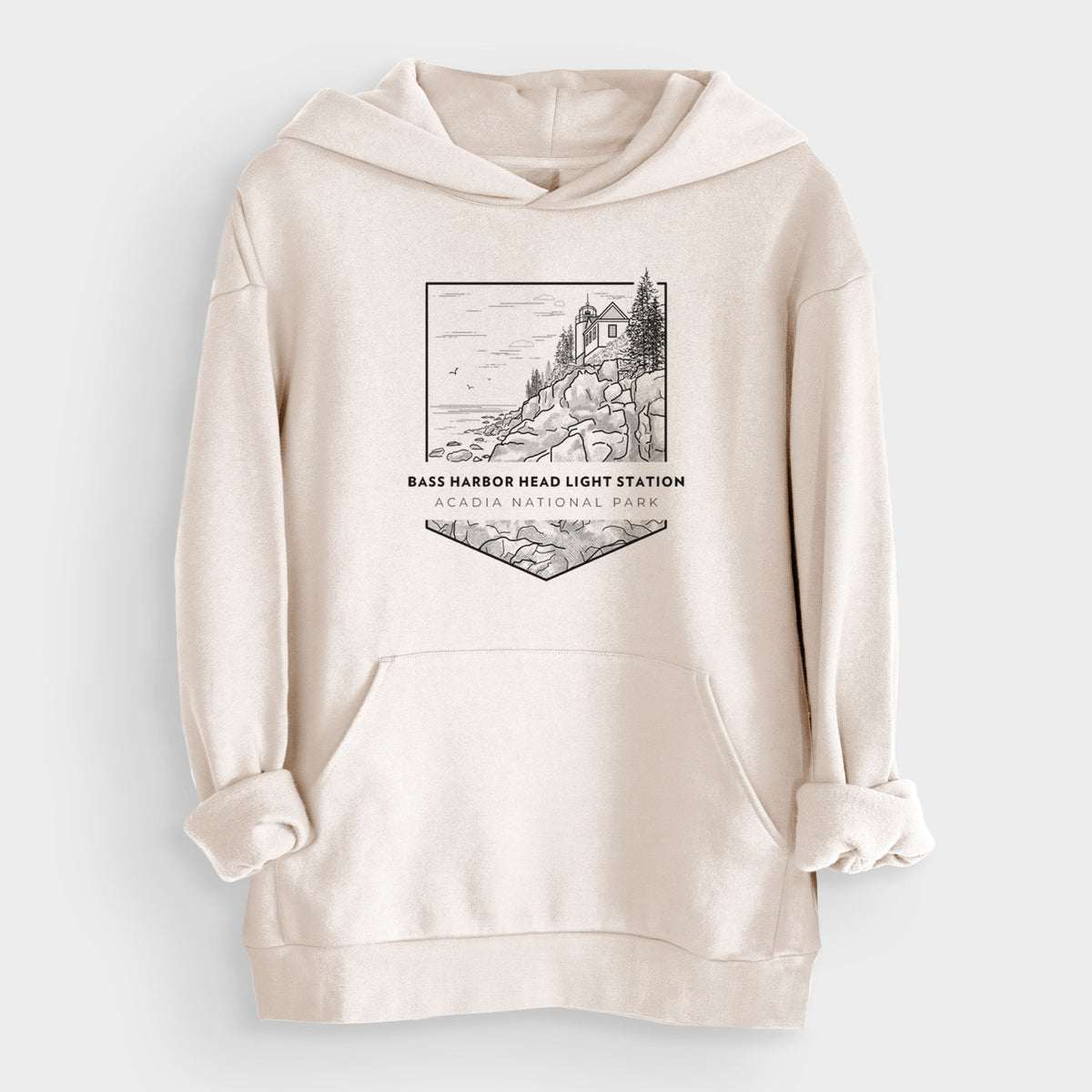 Bass Harbor Head Light Station - Acadia National Park  - Bodega Midweight Hoodie