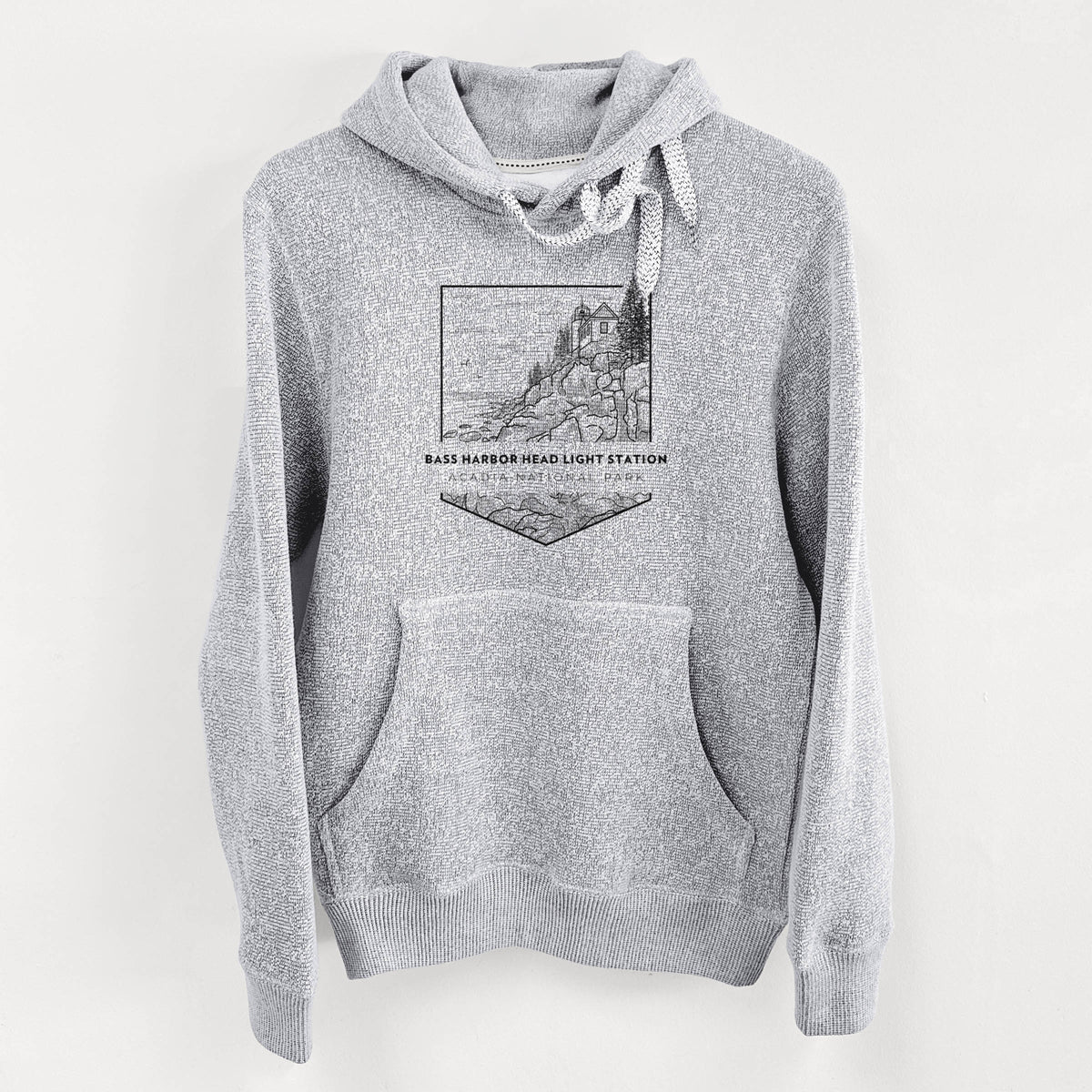 Bass Harbor Head Light Station - Acadia National Park - Knit Hoodie