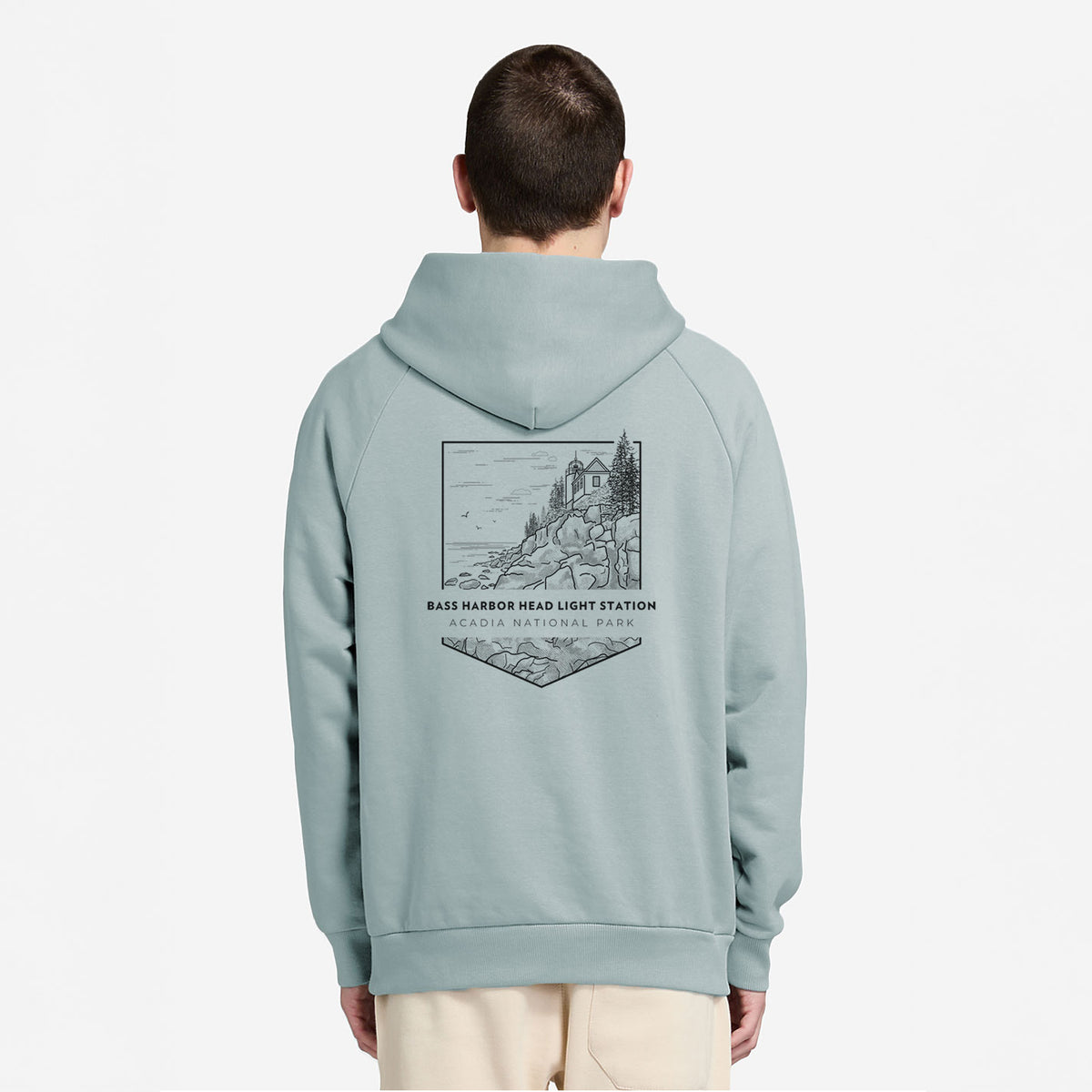 Bass Harbor Head Light Station - Acadia National Park - UltraLuxe Heavyweight French Terry Hoodie