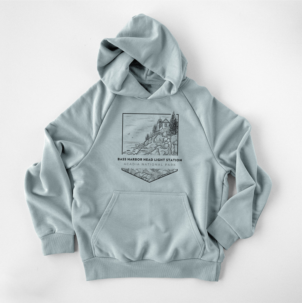 Bass Harbor Head Light Station - Acadia National Park - UltraLuxe Heavyweight French Terry Hoodie