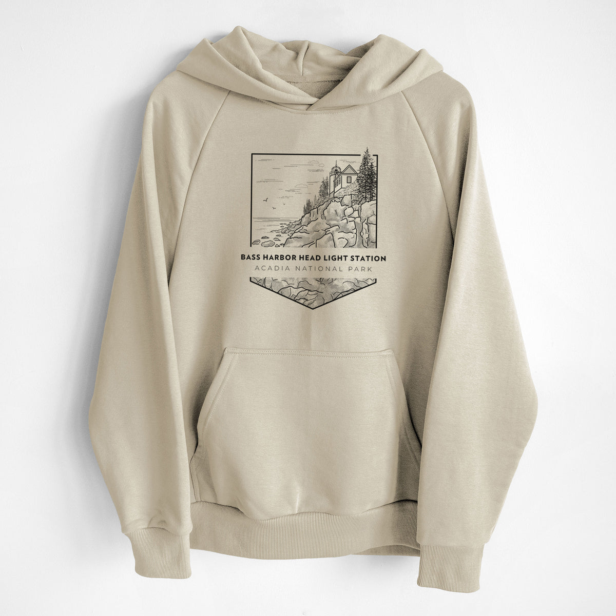Bass Harbor Head Light Station - Acadia National Park - UltraLuxe Heavyweight French Terry Hoodie
