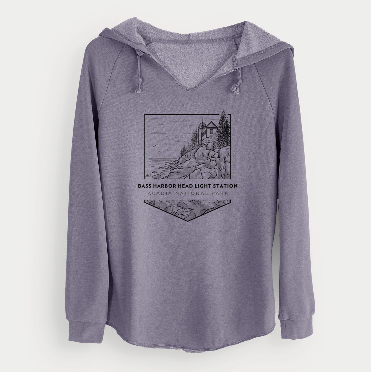 Bass Harbor Head Light Station - Acadia National Park - Cali Wave Hooded Sweatshirt