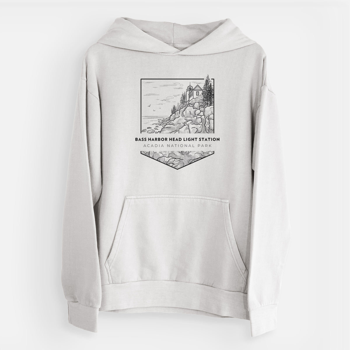 Bass Harbor Head Light Station - Acadia National Park  - Urban Heavyweight Hoodie