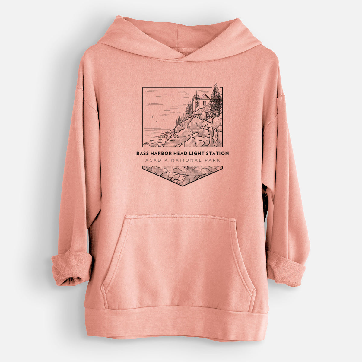 Bass Harbor Head Light Station - Acadia National Park  - Urban Heavyweight Hoodie