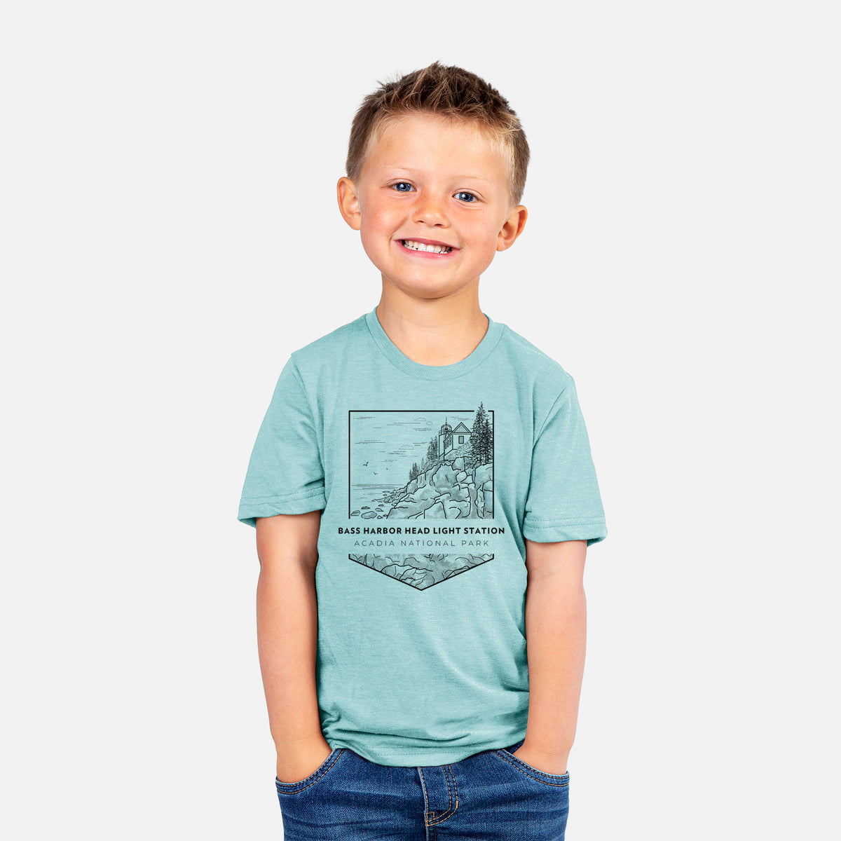 Bass Harbor Head Light Station - Acadia National Park - Youth Shirt