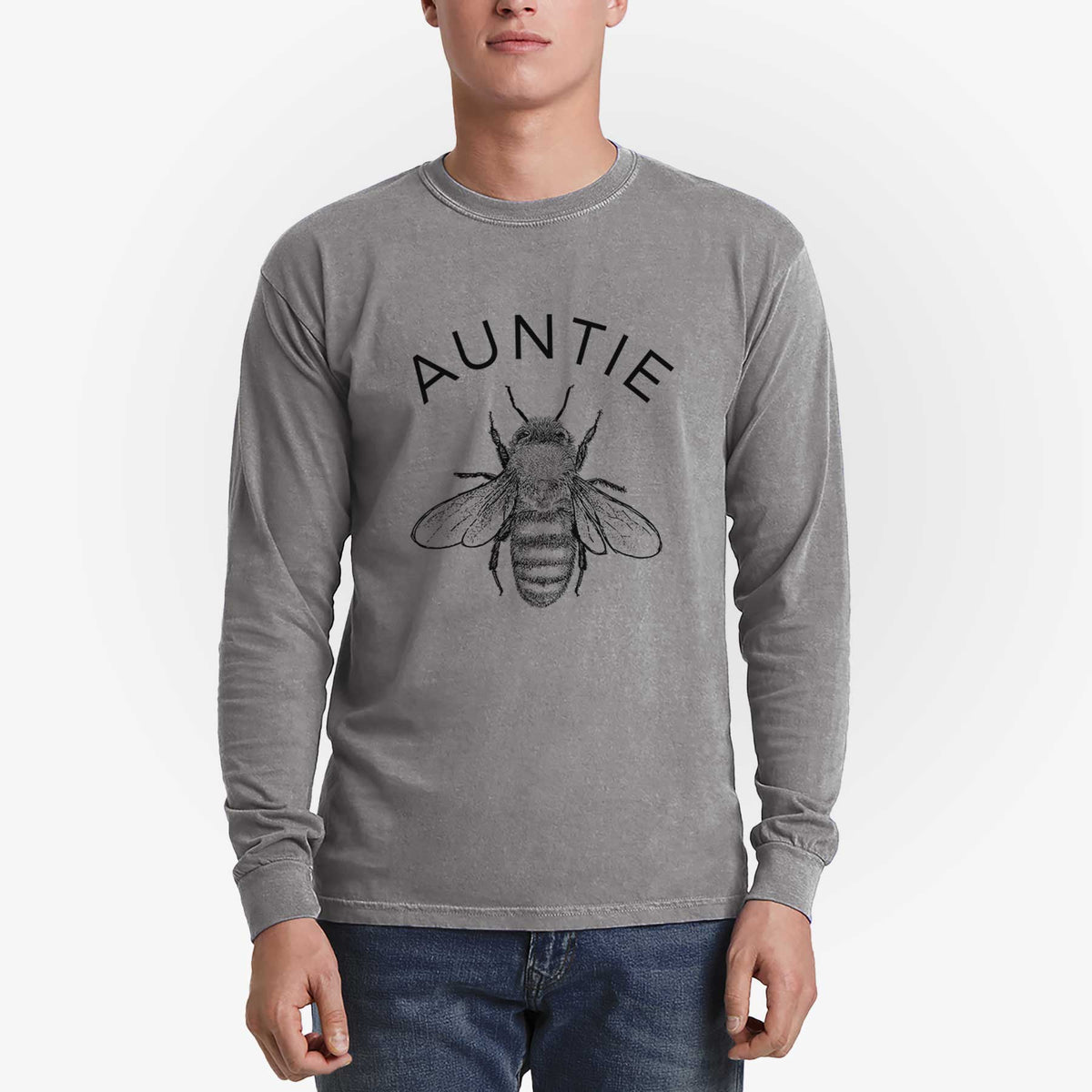 Auntie Bee - Men&#39;s Heavyweight 100% Cotton Long Sleeve