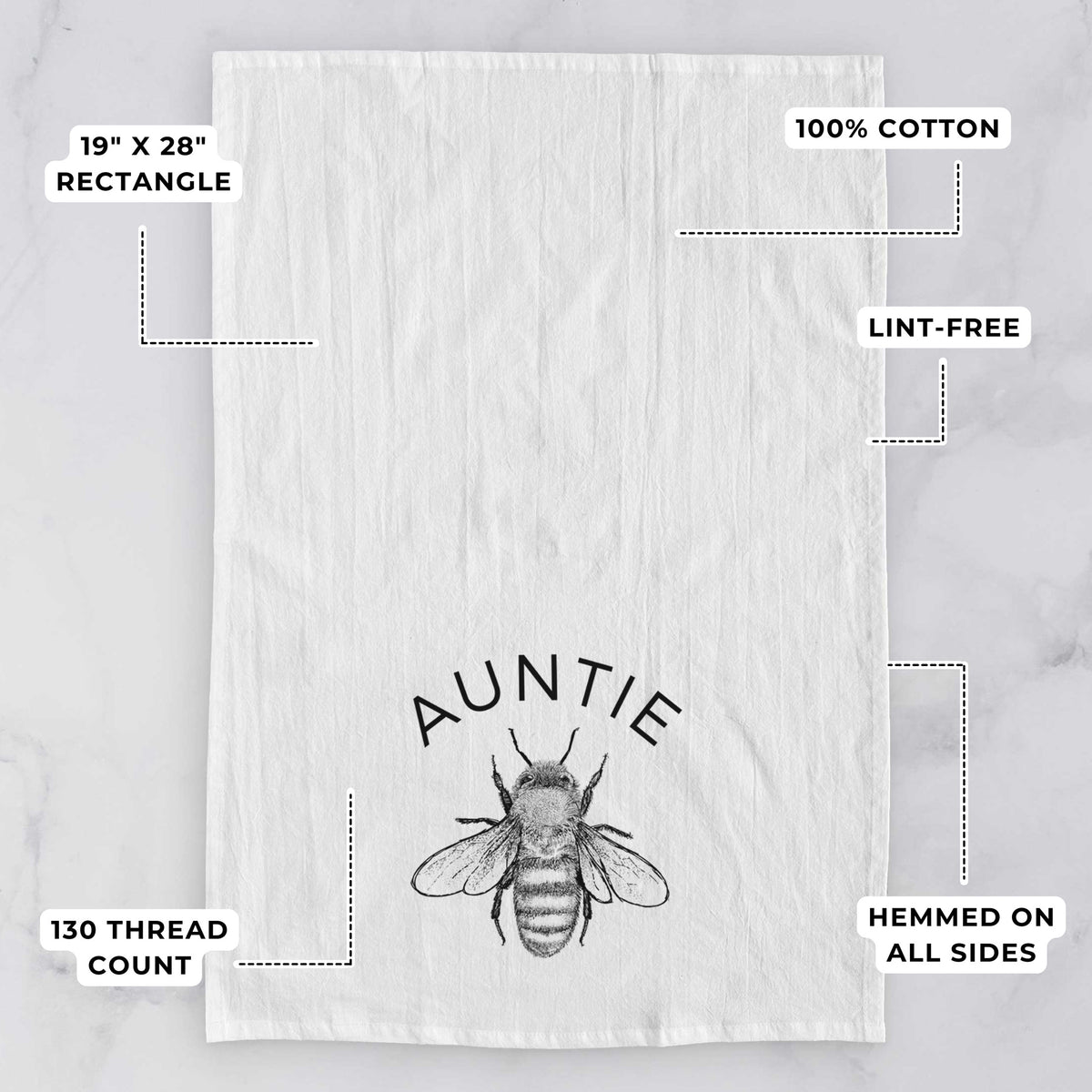 Auntie Bee Tea Towel