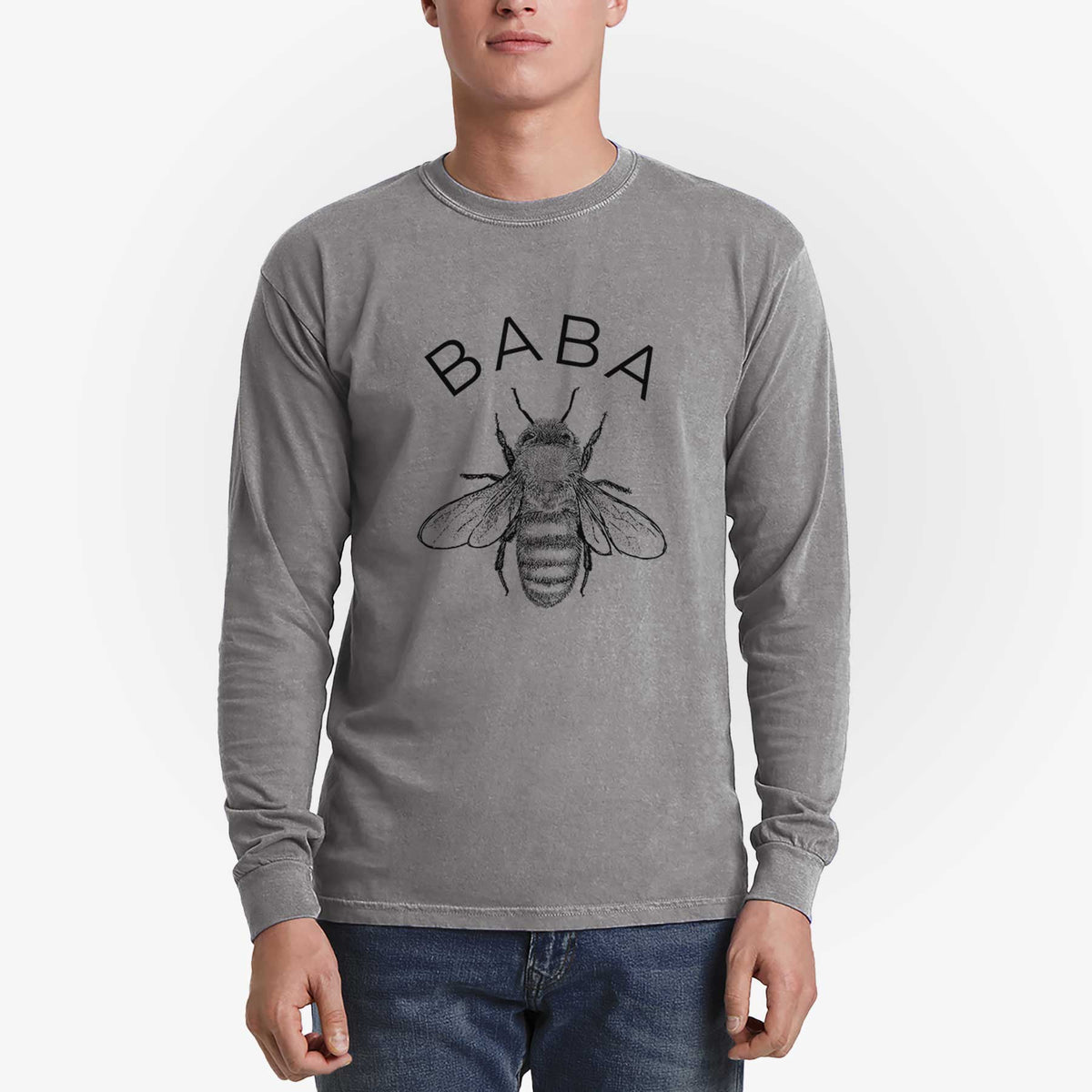 Baba Bee - Men&#39;s Heavyweight 100% Cotton Long Sleeve