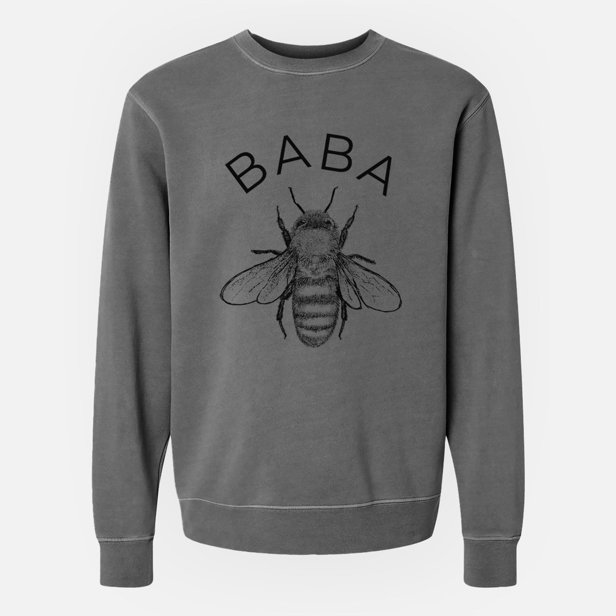 Baba Bee - Unisex Pigment Dyed Crew Sweatshirt