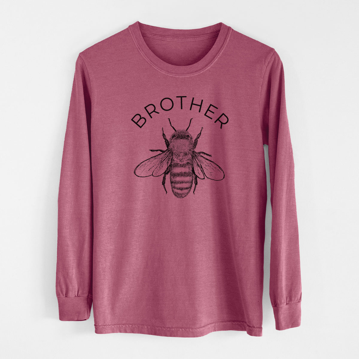 Brother Bee - Men&#39;s Heavyweight 100% Cotton Long Sleeve