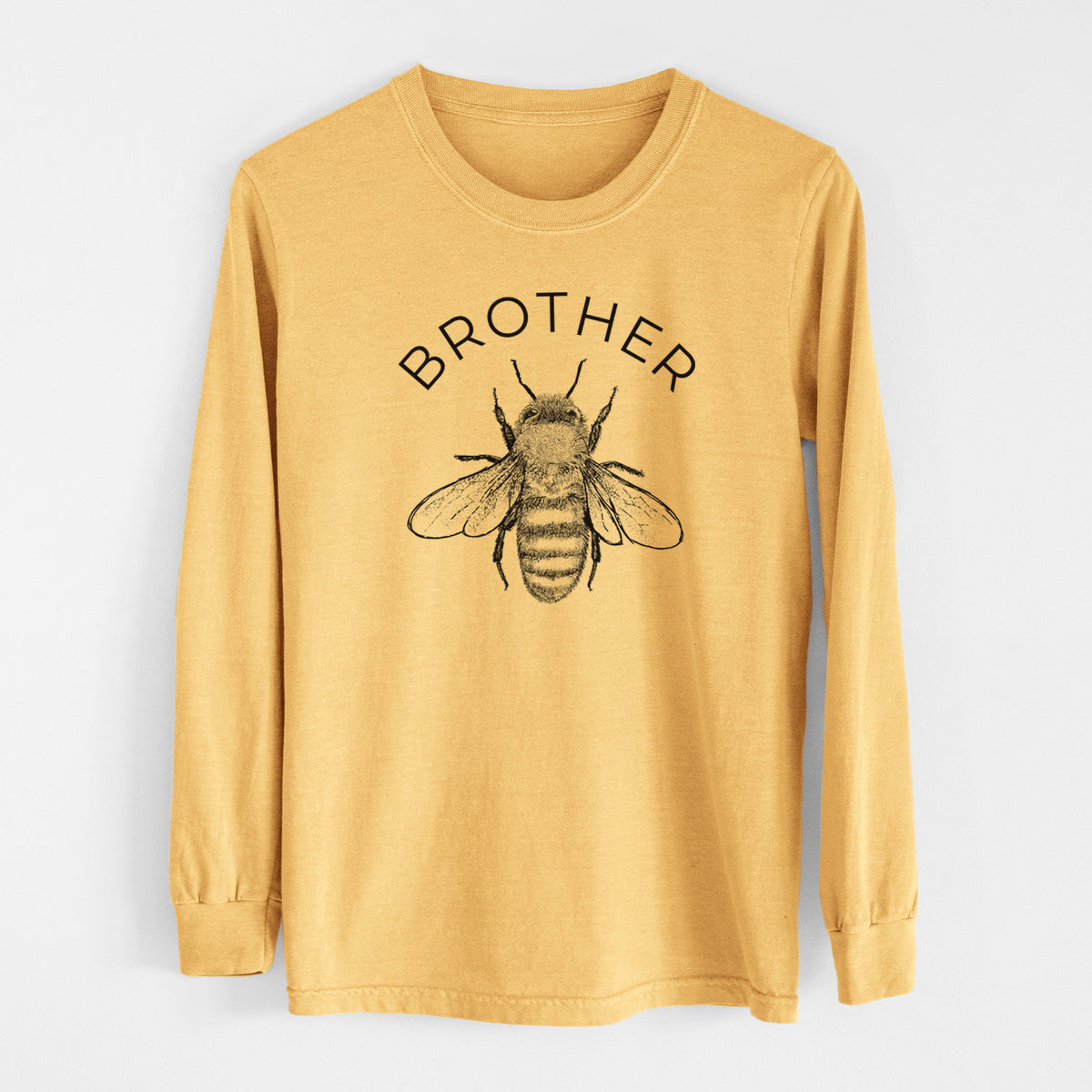 Brother Bee - Men&#39;s Heavyweight 100% Cotton Long Sleeve