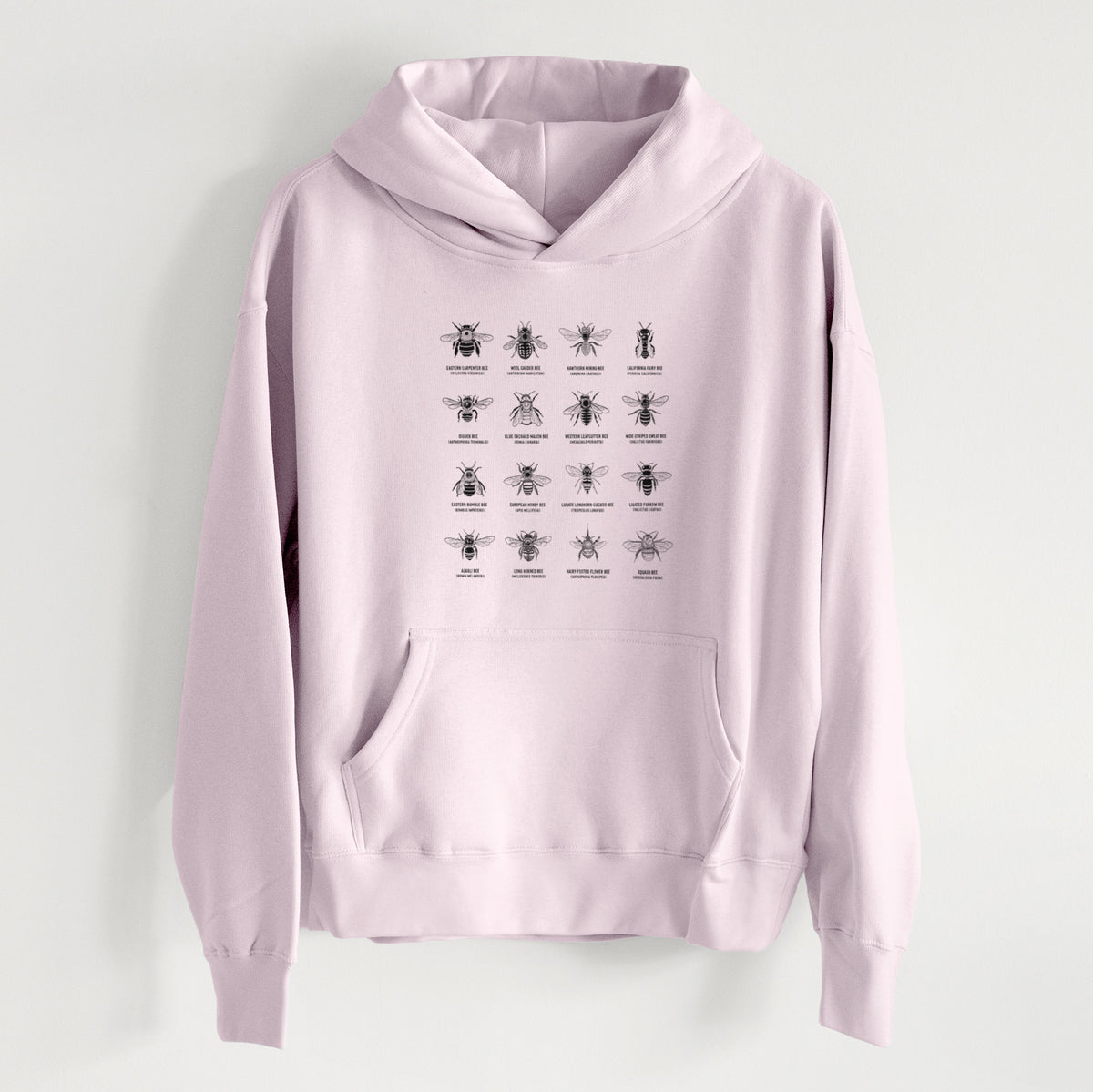 Bee Chart - Bees in North America - Women&#39;s Heavyweight Relaxed Hoodie
