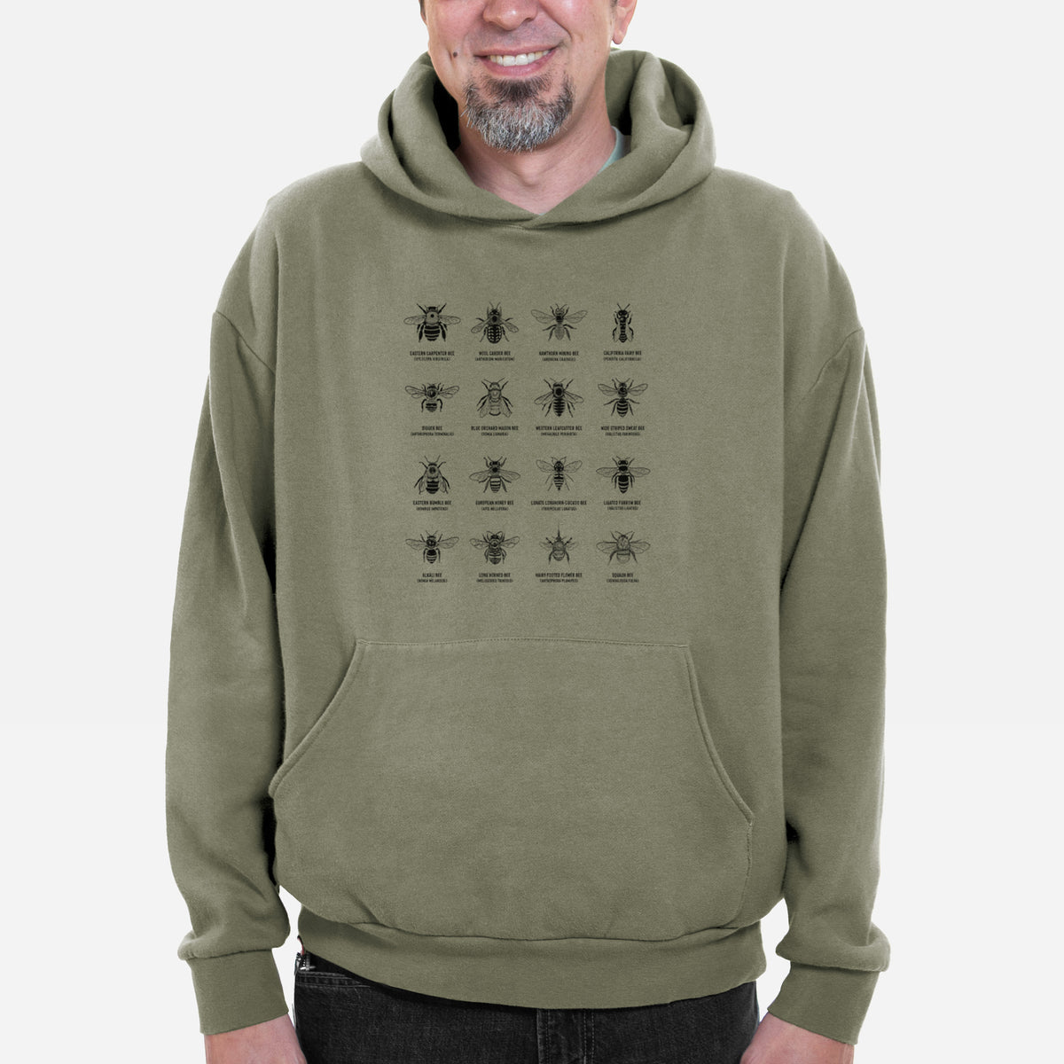 Bee Chart - Bees in North America  - Bodega Midweight Hoodie