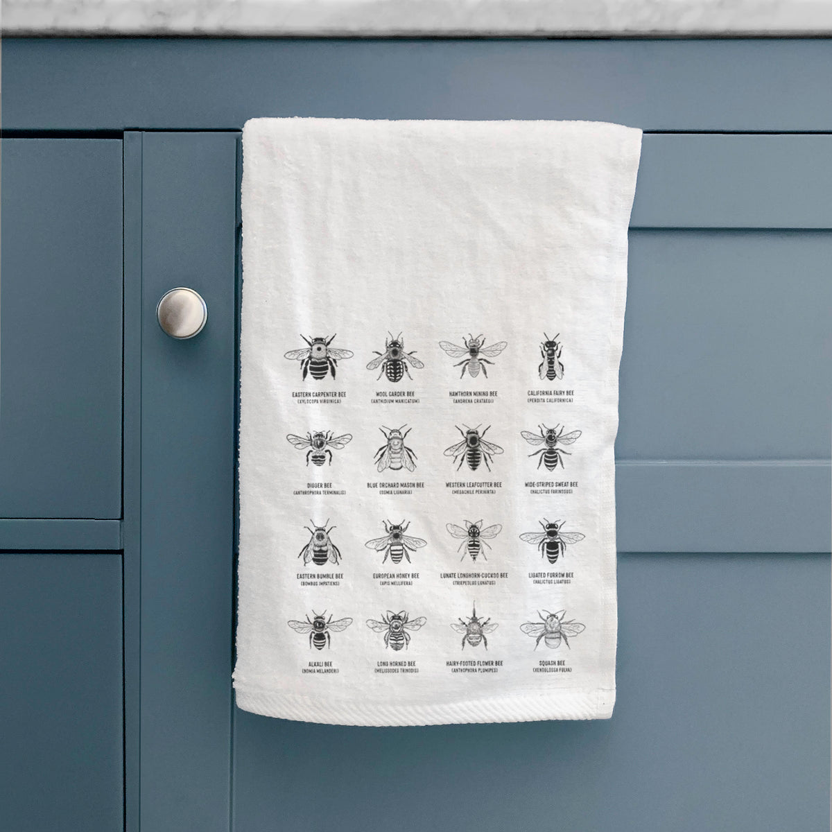 Bee Chart - Bees in North America Hand Towel
