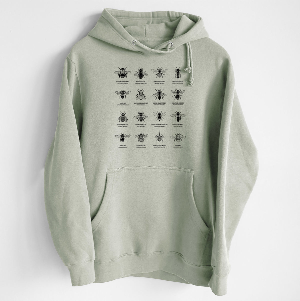 Bee Chart - Bees in North America - Heavyweight Fleece Hoodie