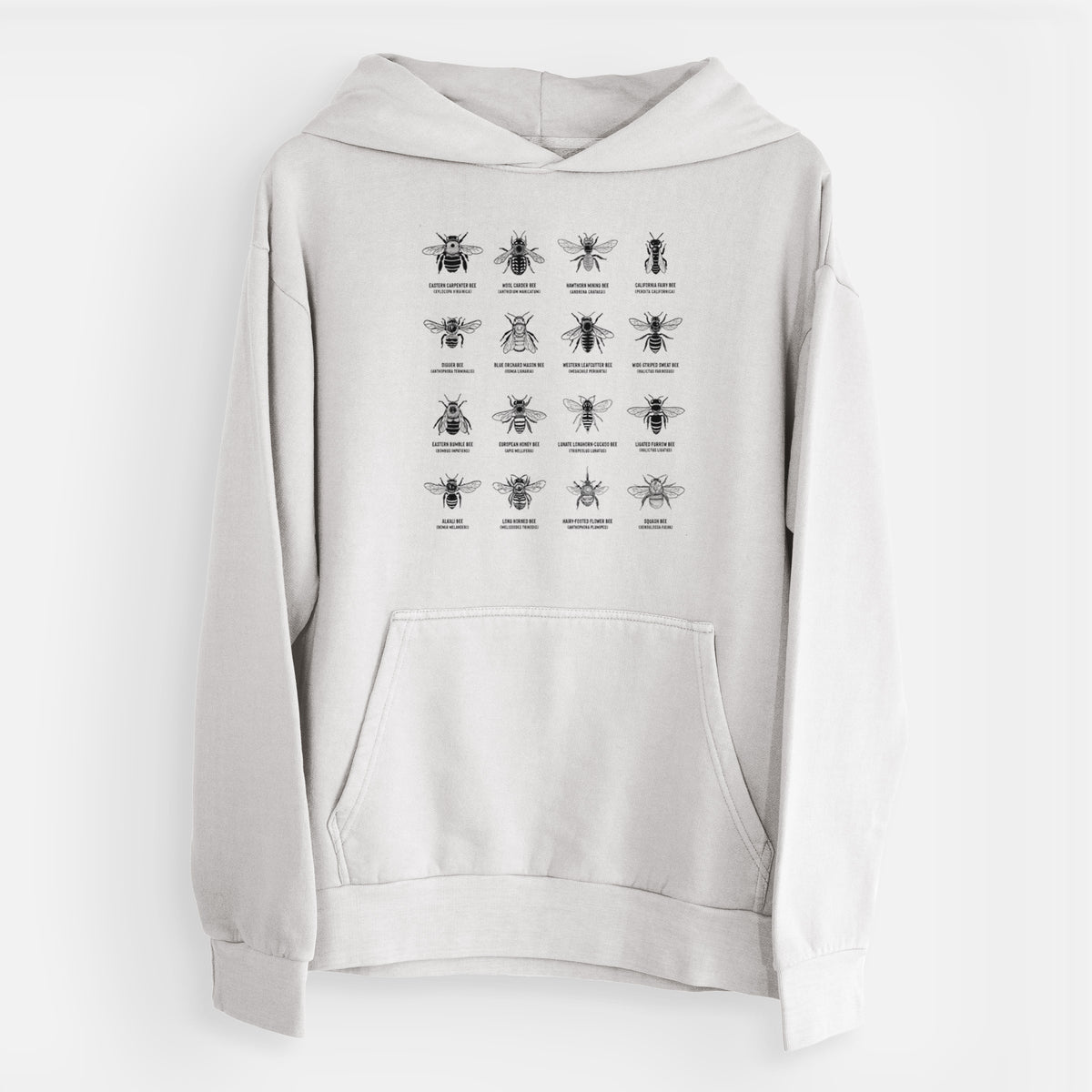 Bee Chart - Bees in North America  - Urban Heavyweight Hoodie