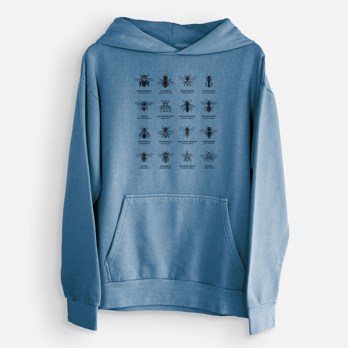 Bee Chart - Bees in North America  - Urban Heavyweight Hoodie