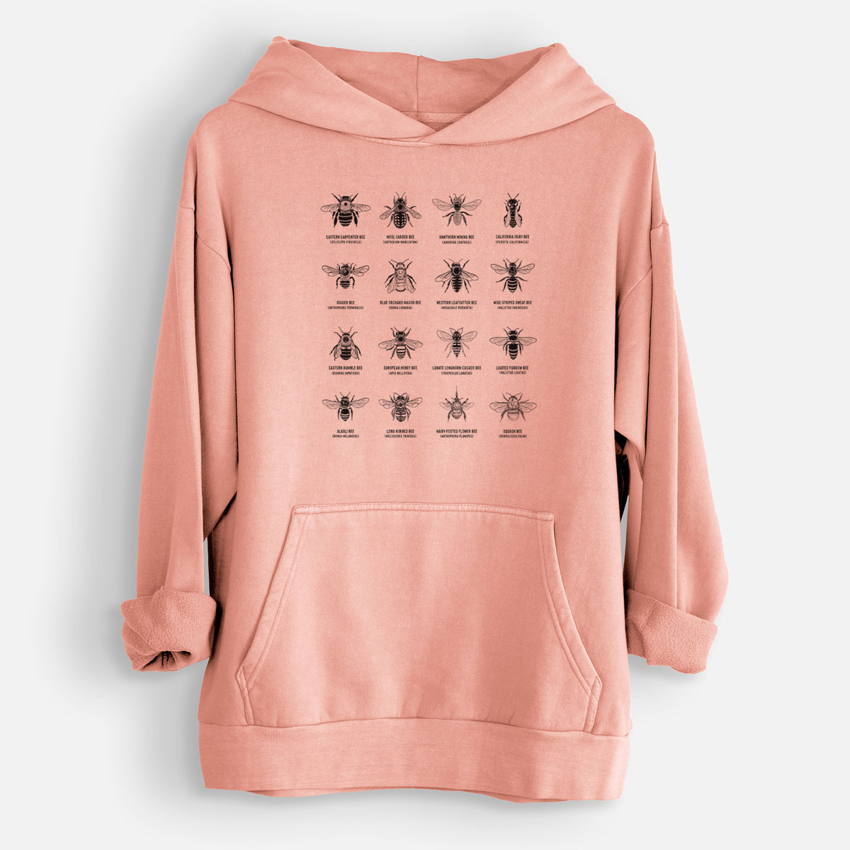 Bee Chart - Bees in North America  - Urban Heavyweight Hoodie