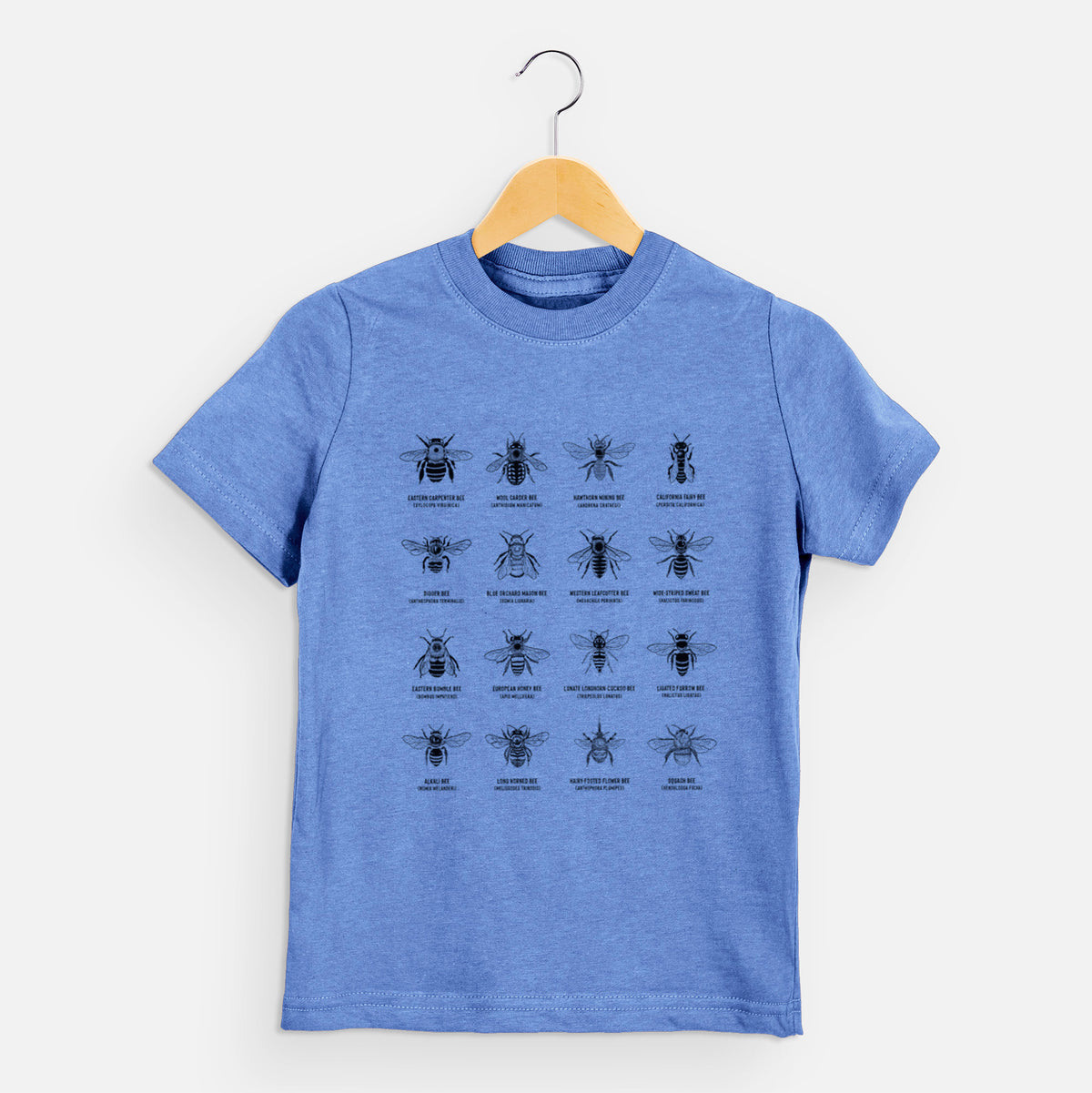 Bee Chart - Bees in North America - Kids Shirt