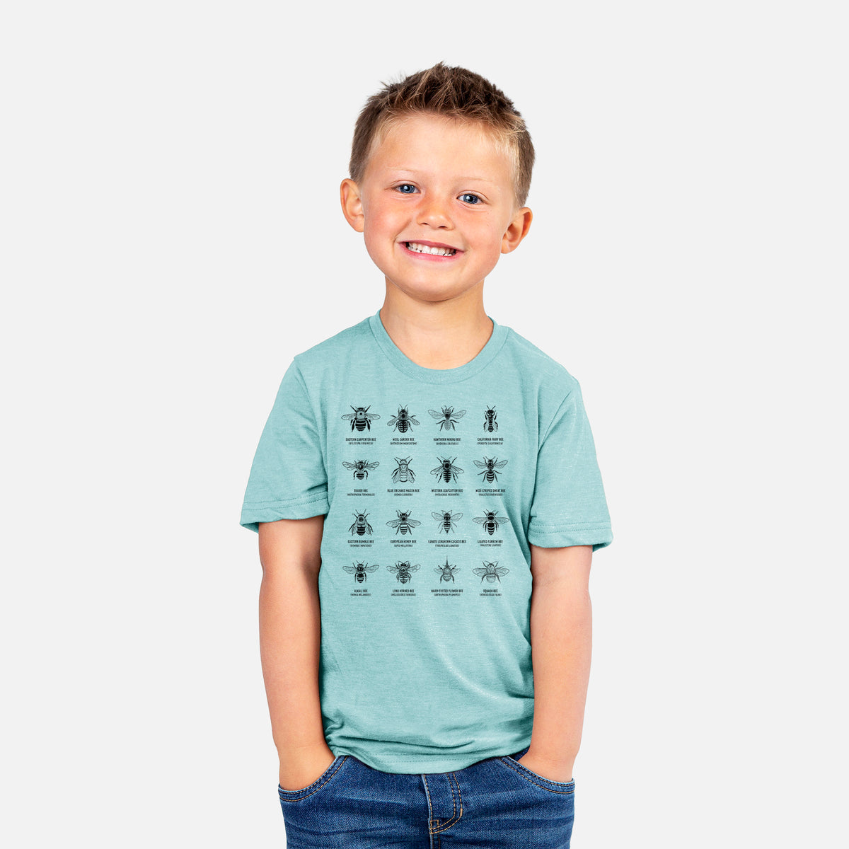 Bee Chart - Bees in North America - Youth Shirt