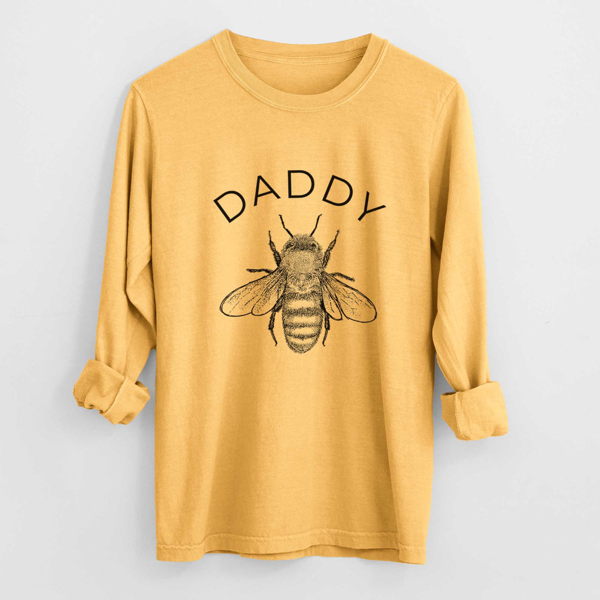 Daddy Bee - Men&#39;s Heavyweight 100% Cotton Long Sleeve