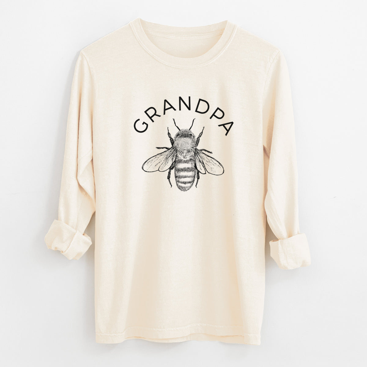 Grandpa Bee - Unisex Comfort Colors 100% Cotton Long Sleeve