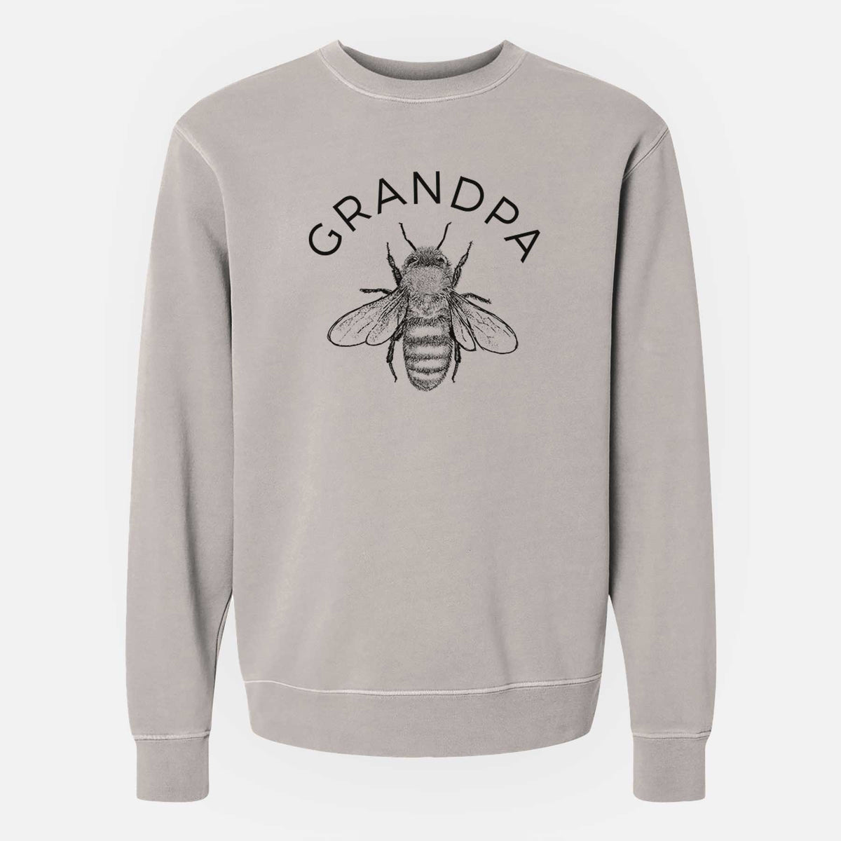 Grandpa Bee - Unisex Pigment Dyed Crew Sweatshirt