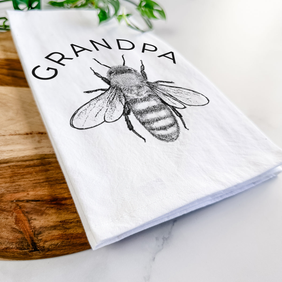 Grandpa Bee Tea Towel
