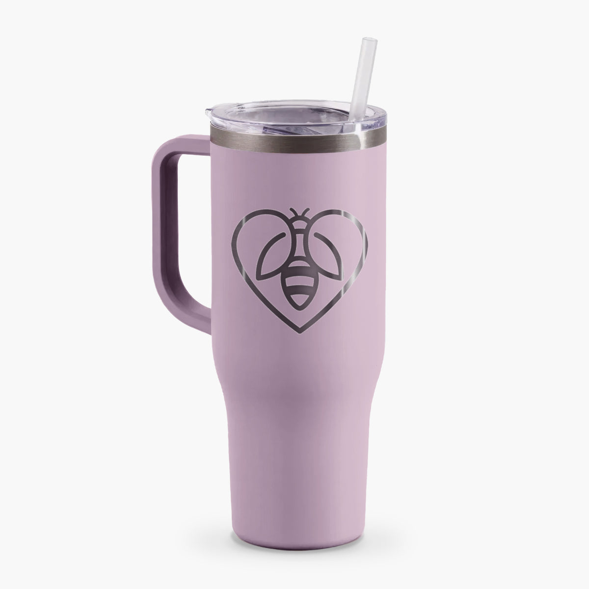 Bee Heart Icon - 40oz Tumbler with Handle