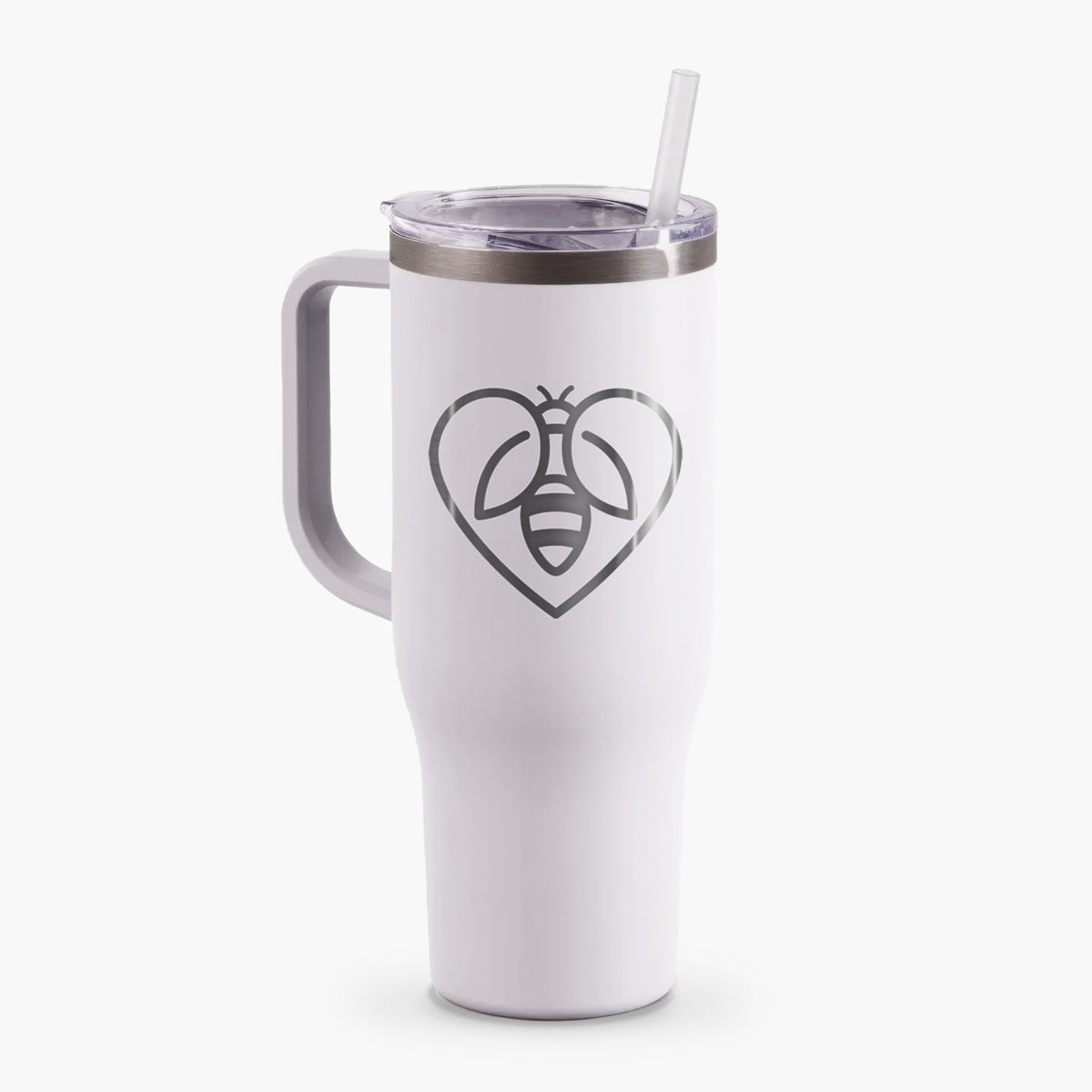 Bee Heart Icon - 40oz Tumbler with Handle