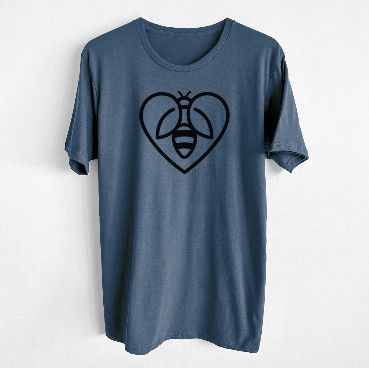 CLOSEOUT - Bee Heart Icon - Unisex Crewneck - Made in USA - 100% Organic Cotton