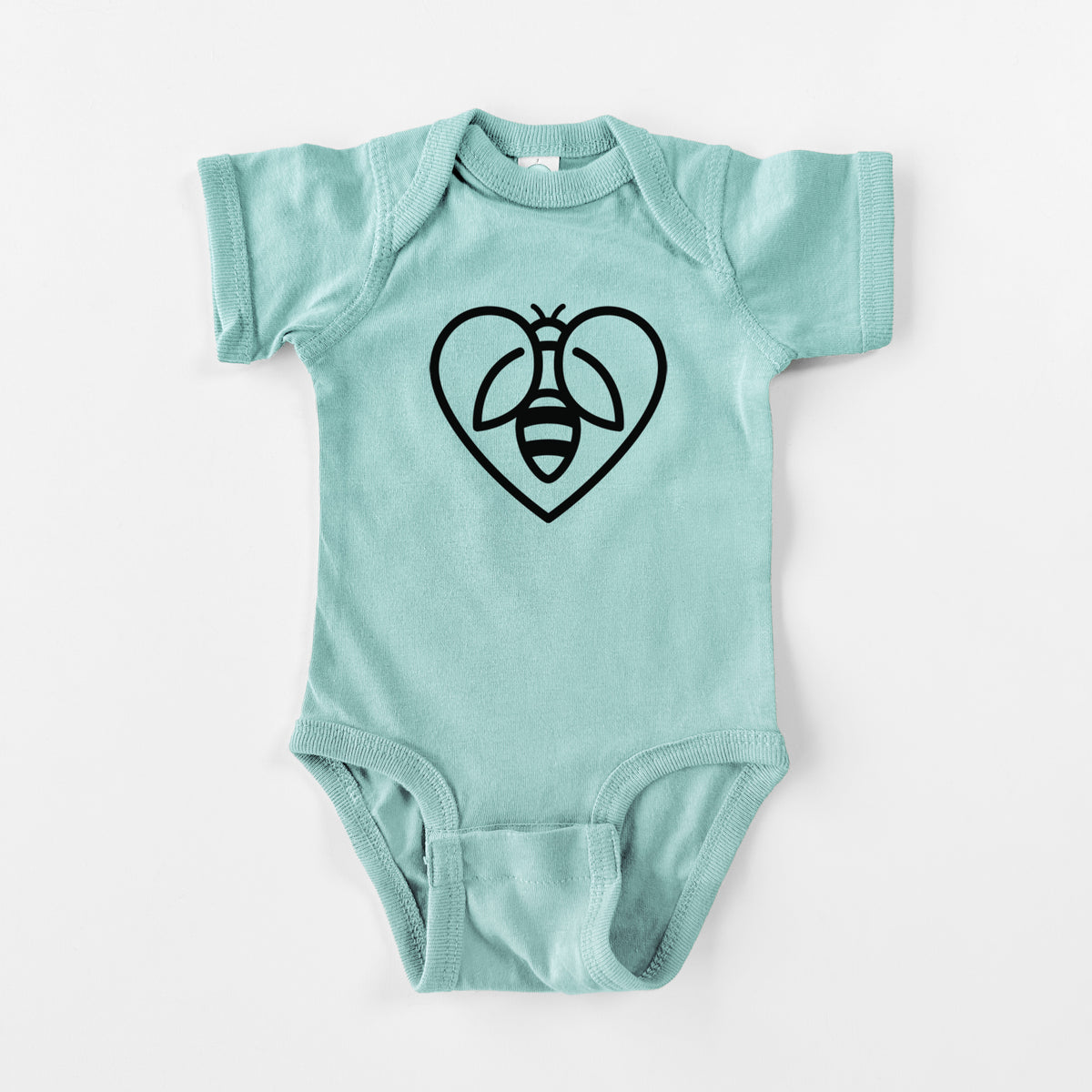 Bee Heart Icon - Baby Fine Jersey Bodysuit