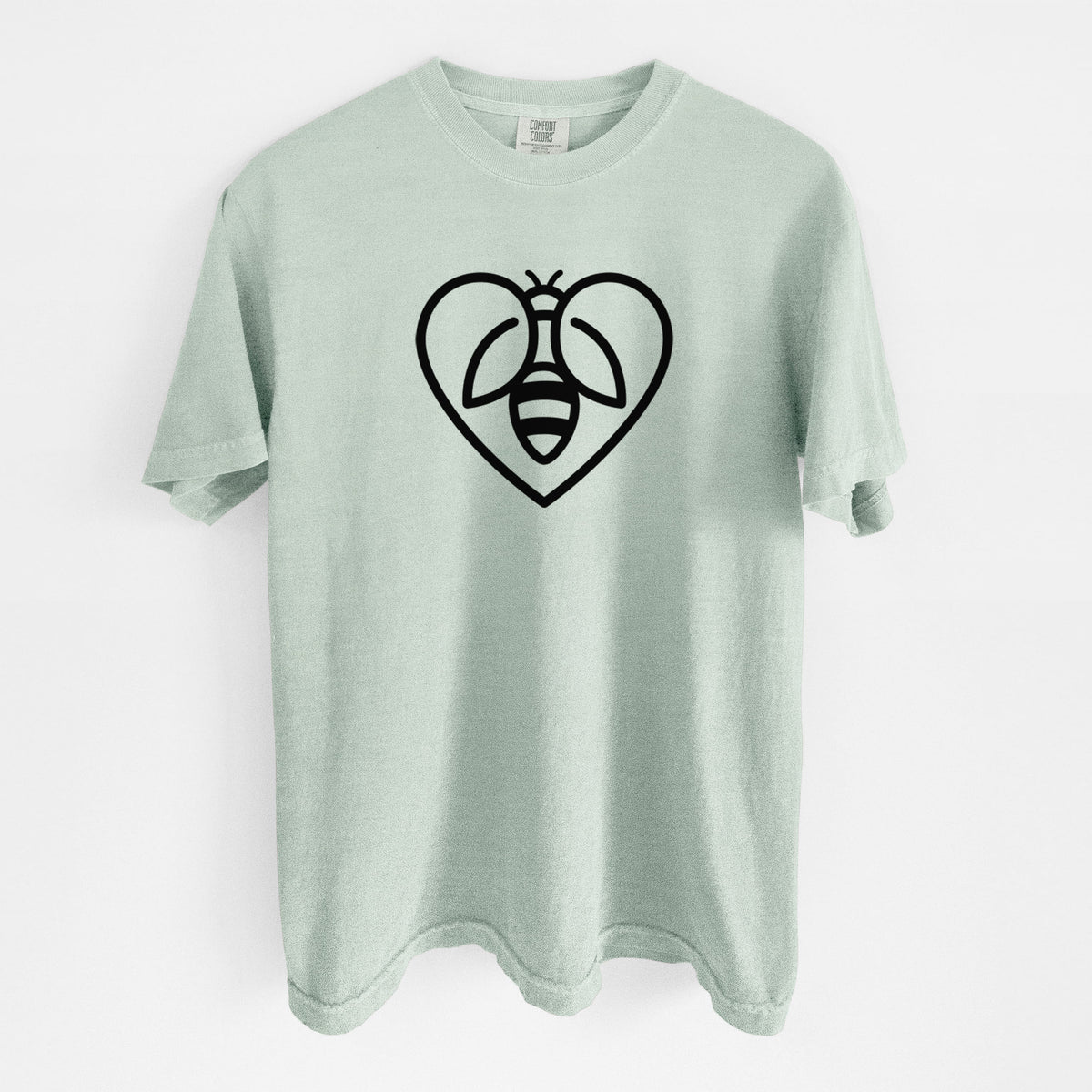 Bee Heart Icon - Unisex Comfort Colors Garment-Dyed Heavyweight T-shirt